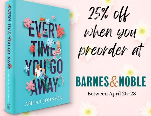 25% Off Preorders of EVERY TIME YOU GO AWAY!