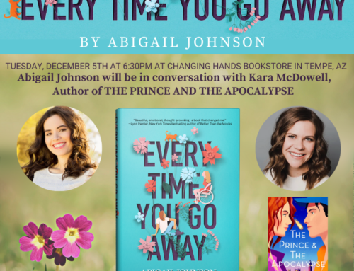 In-Person Book Launch for EVERY TIME YOU GO AWAY